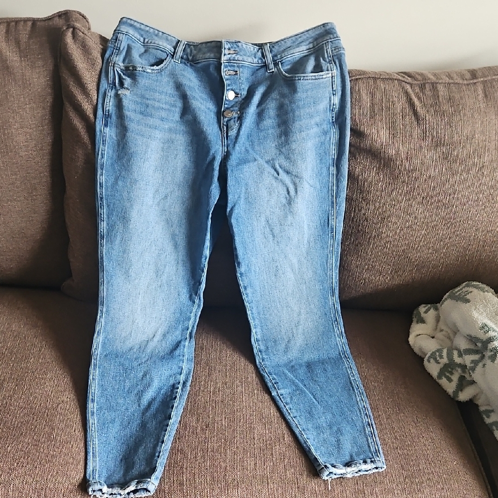 Maurices Light Blue Ankle Jeans